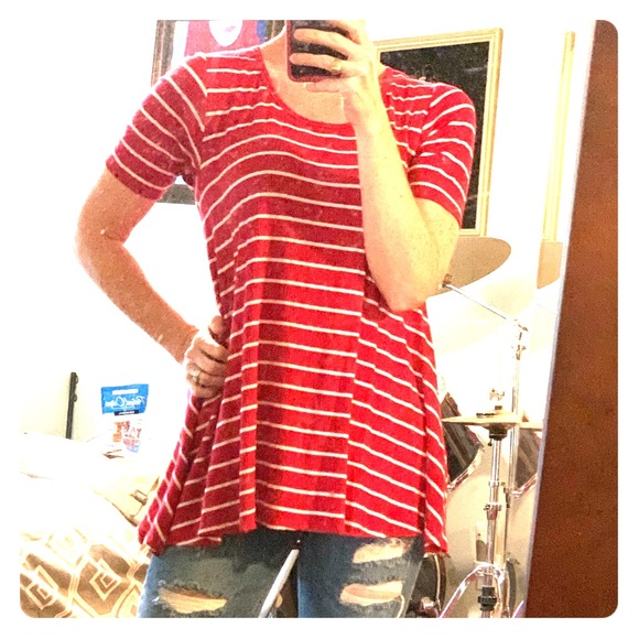 Adorable stripes XS Lularoe Perfect T - Picture 1 of 4